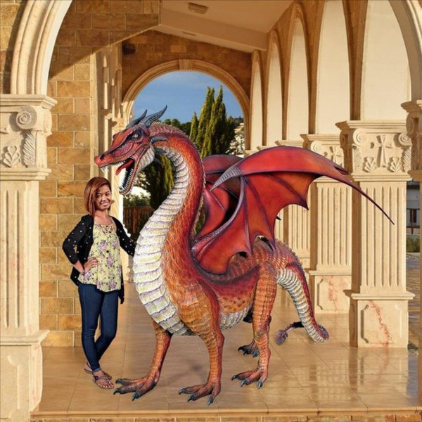 Giant Welsh Red Dragon Statue